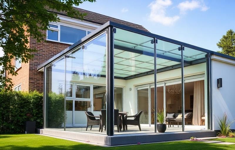 Glass veranda